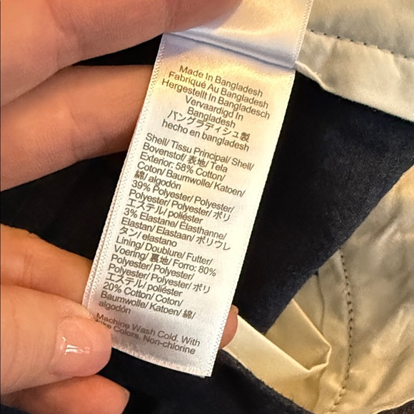 J. Crew Men's Dark Blue Flannel trousers - Picture 11 of 11